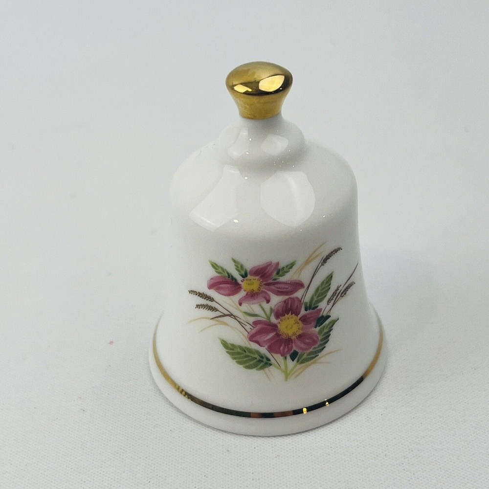 Danbury‎ Mint North Dakota Wild Prairie Rose State Flower Bell Collection
